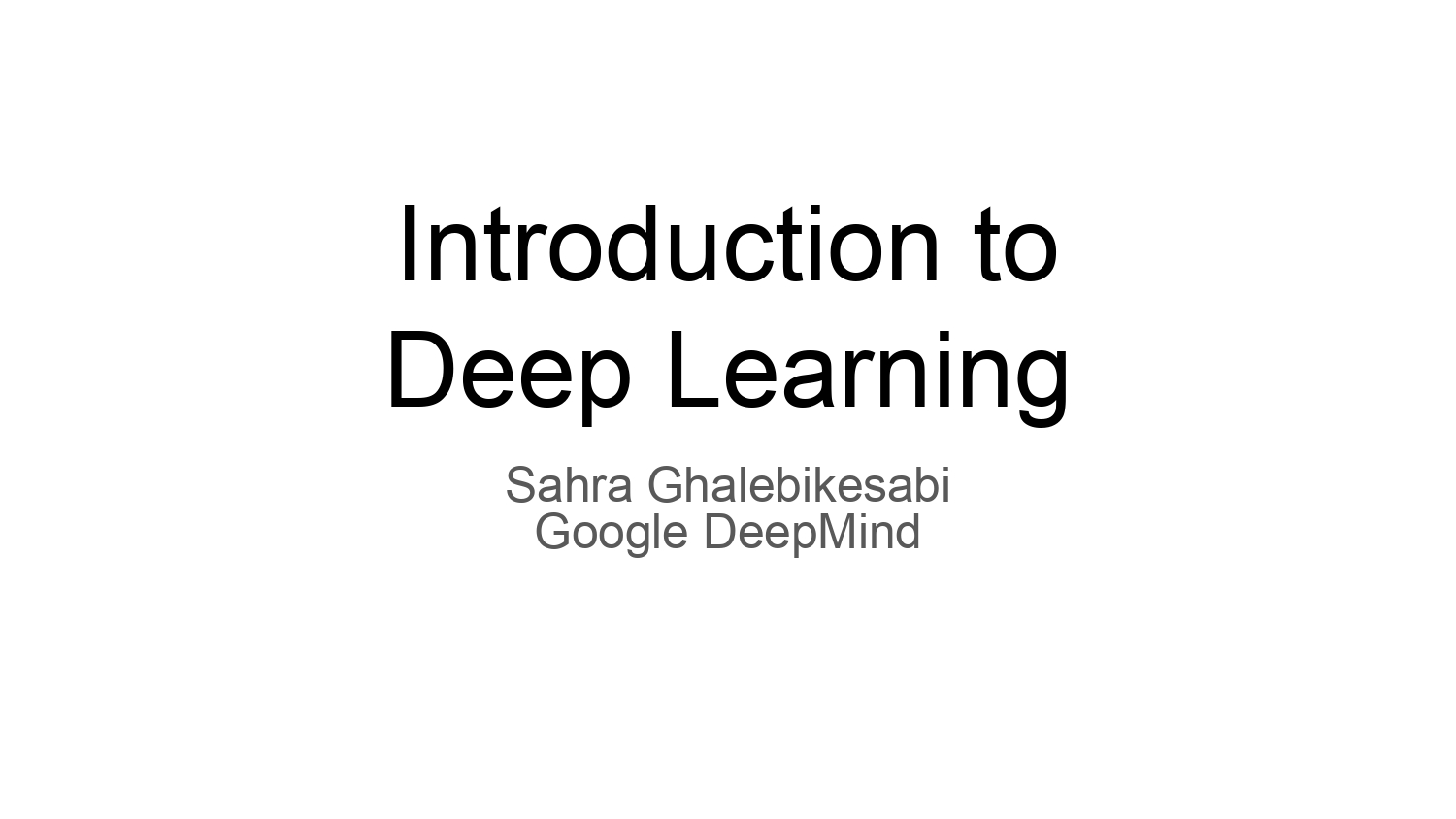 i2dl Course Material